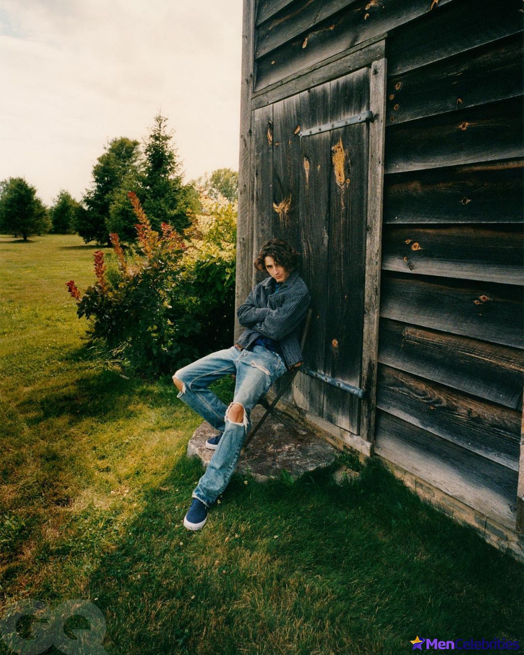 Timothee Chalamet posing