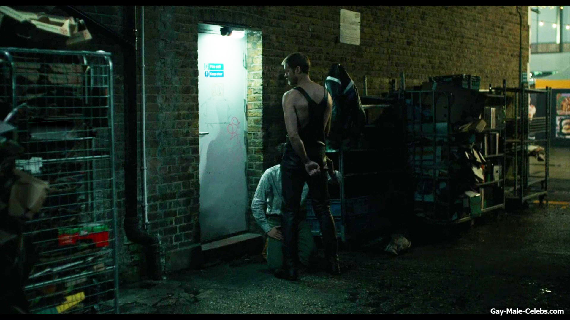 Alexander Skarsgard and Harry Melling Blowjob Scene in Pillion