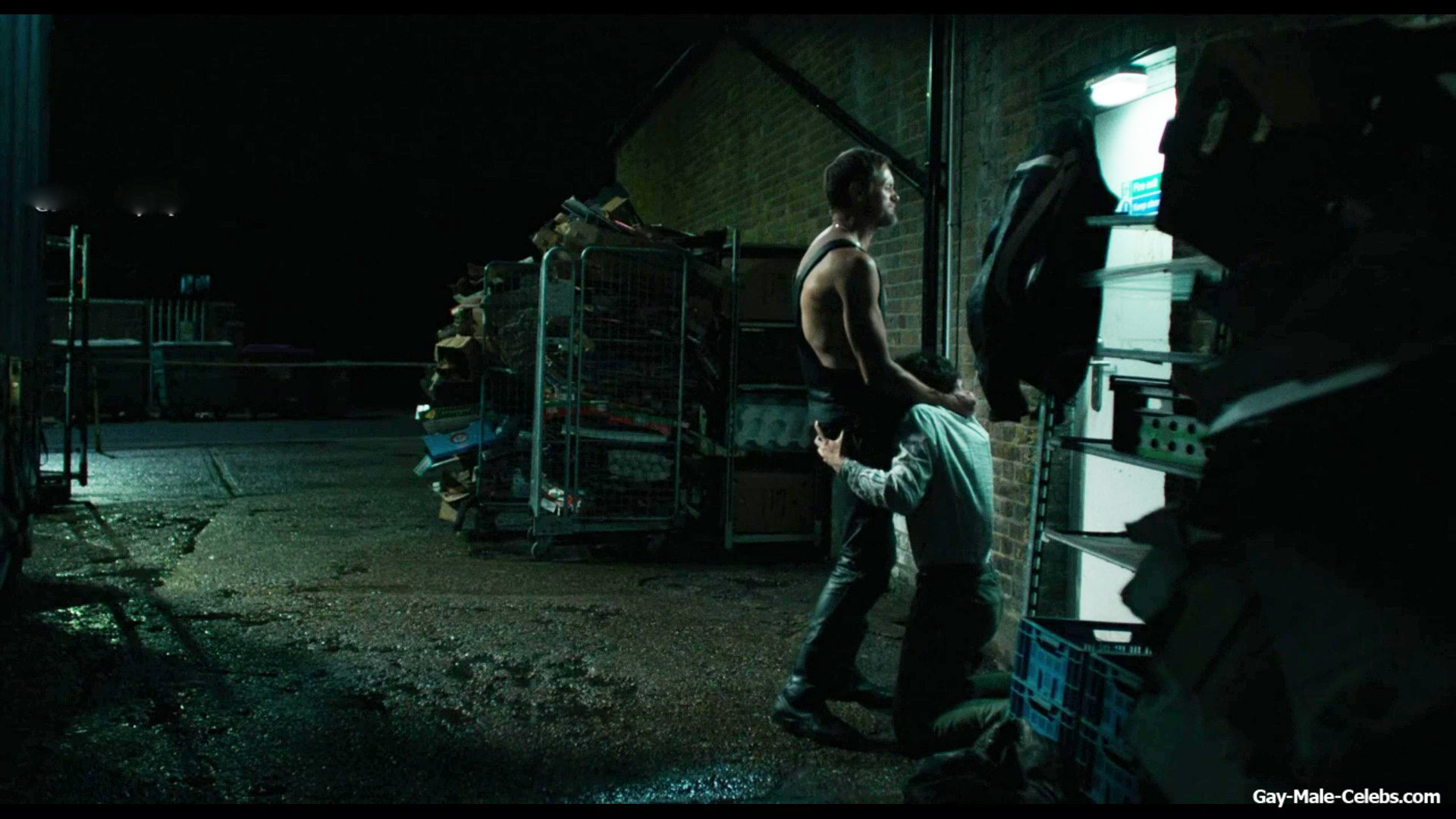 Alexander Skarsgard and Harry Melling Blowjob Scene in Pillion