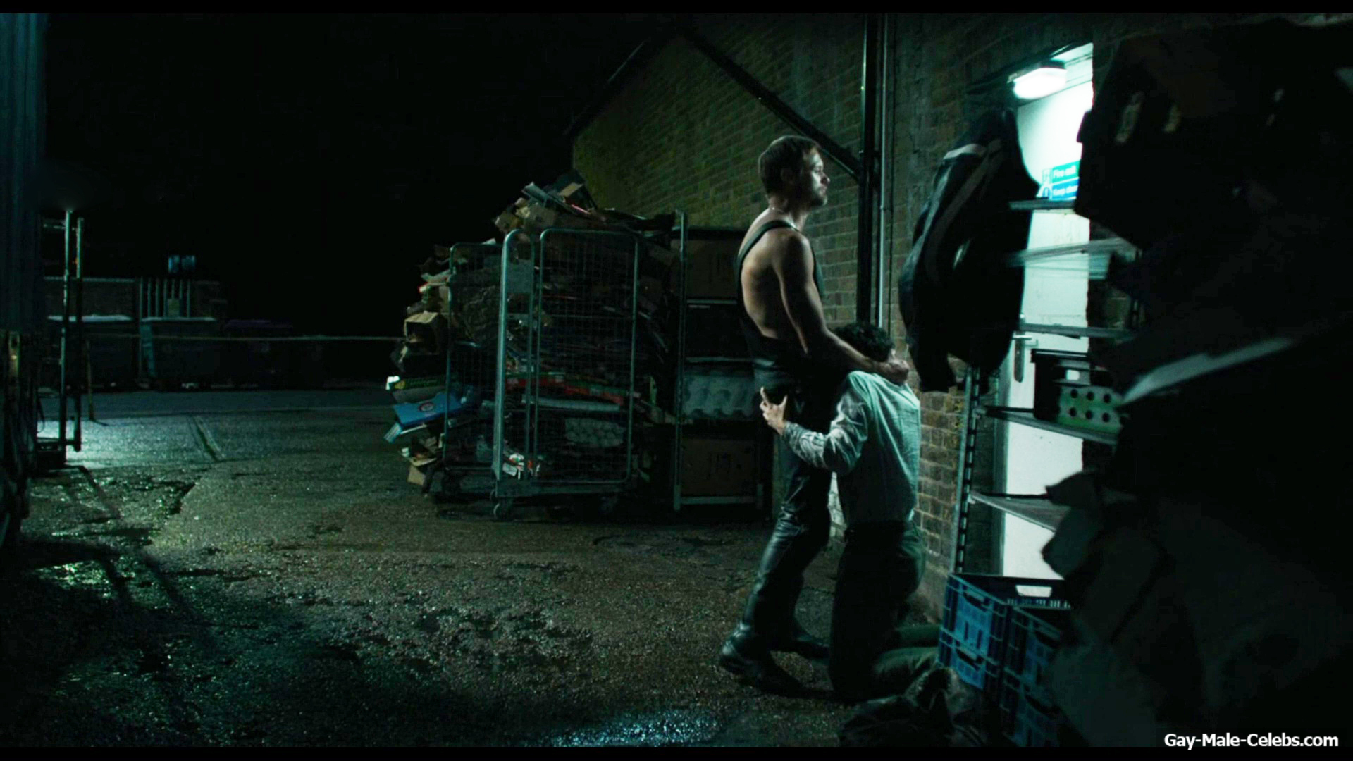 Alexander Skarsgard and Harry Melling Blowjob Scene in Pillion