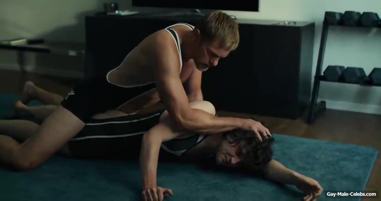 Alexander Skarsgard and Harry Melling gay sex in Pillion