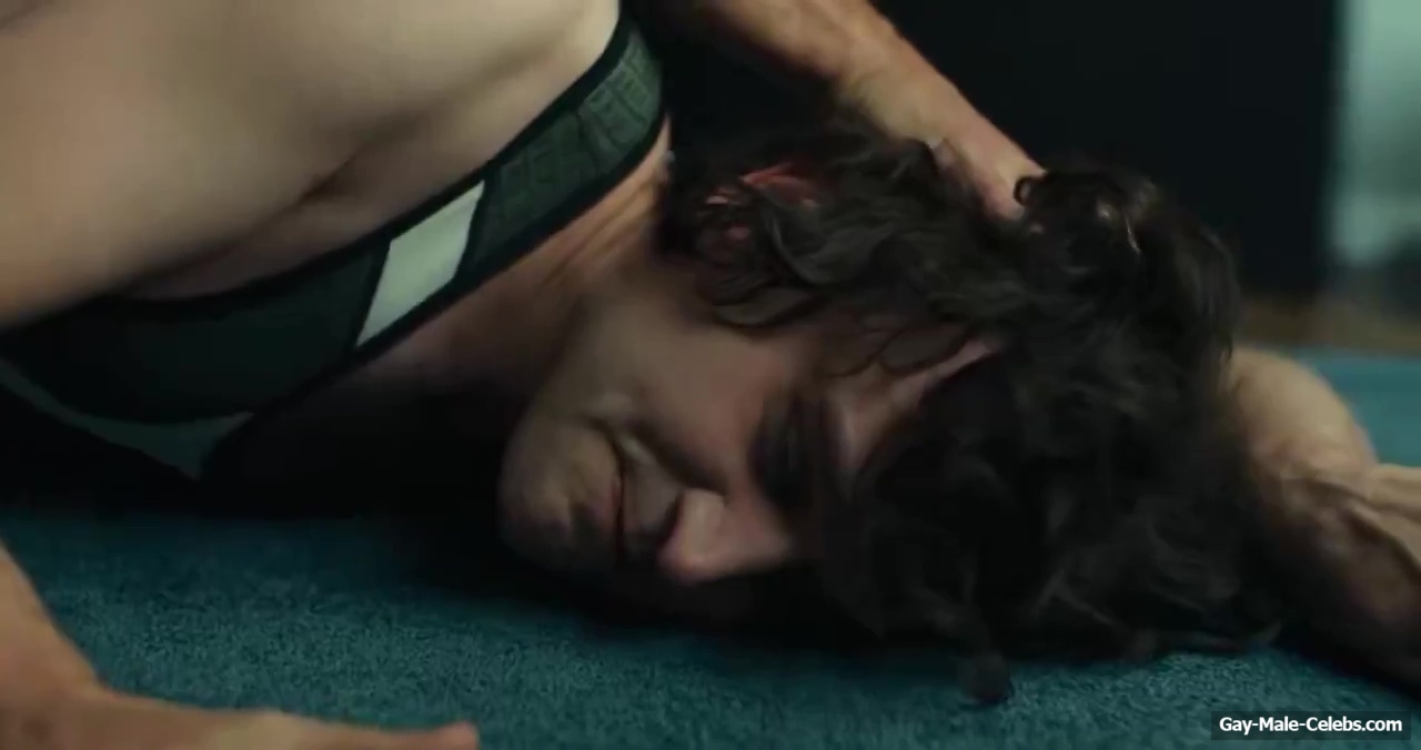 Alexander Skarsgard and Harry Melling gay sex in Pillion