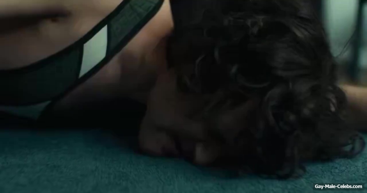 Alexander Skarsgard and Harry Melling gay sex in Pillion