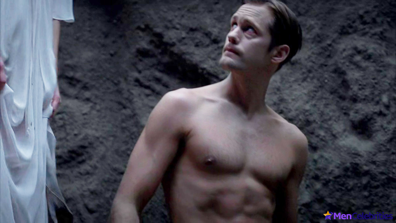 Alexander Skarsgard nipples lick