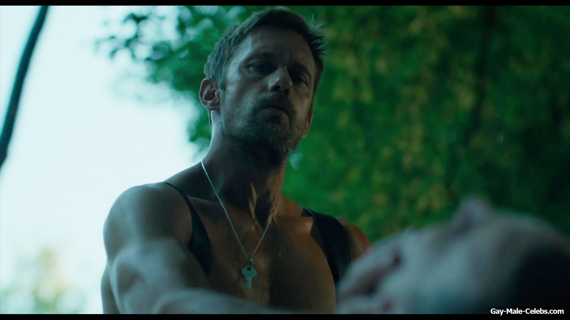 Alexander Skarsgrd and Harry Melling Nude And Rough Gay Sex in Pillion