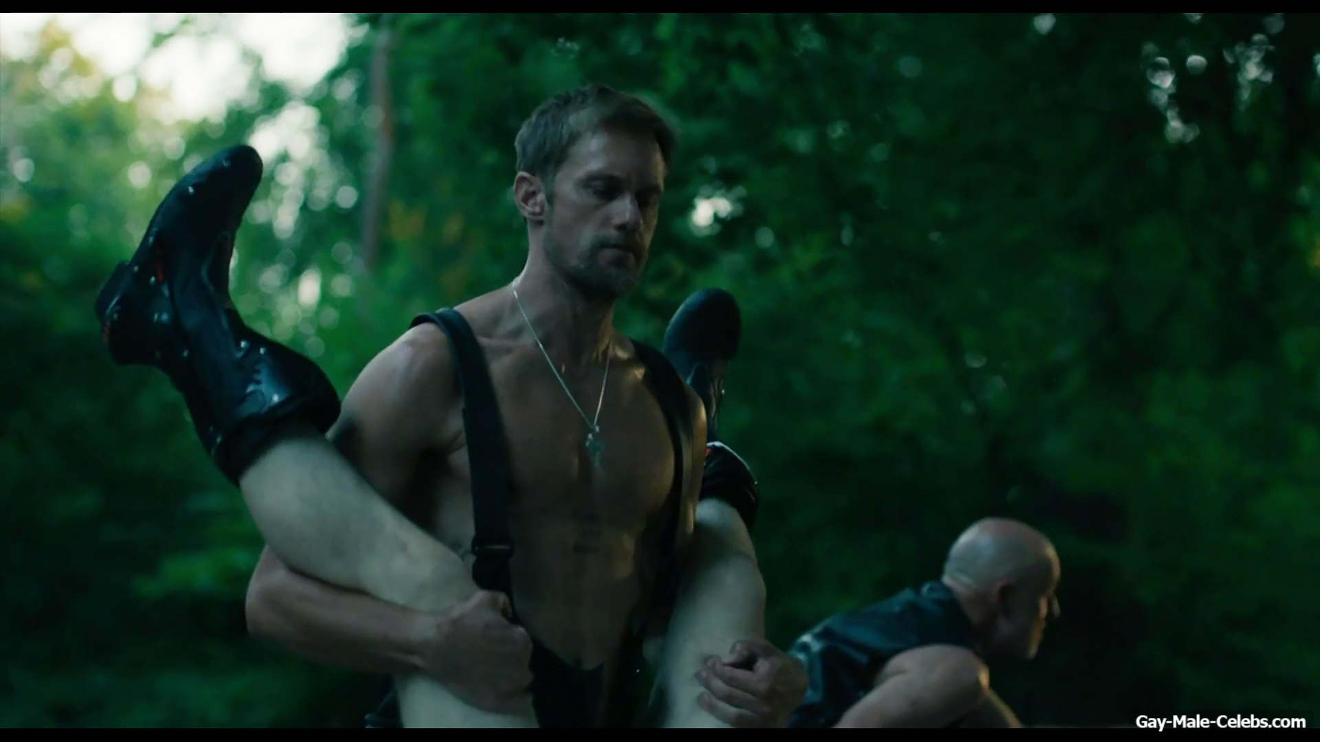 Alexander Skarsgrd and Harry Melling Nude And Rough Gay Sex in Pillion