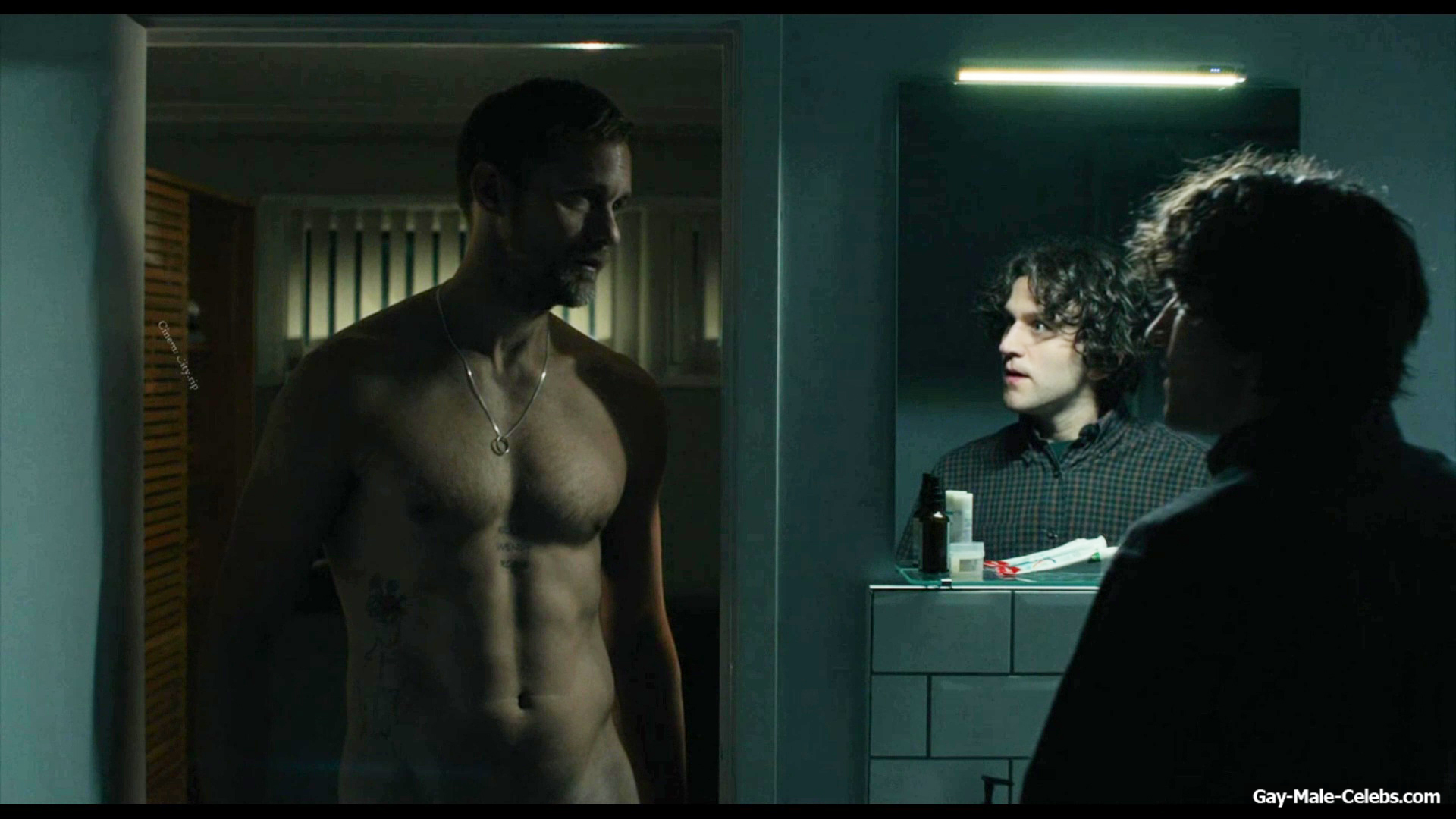 Alexander Skarsgrd Nude  Underwear Scenes in Pillion