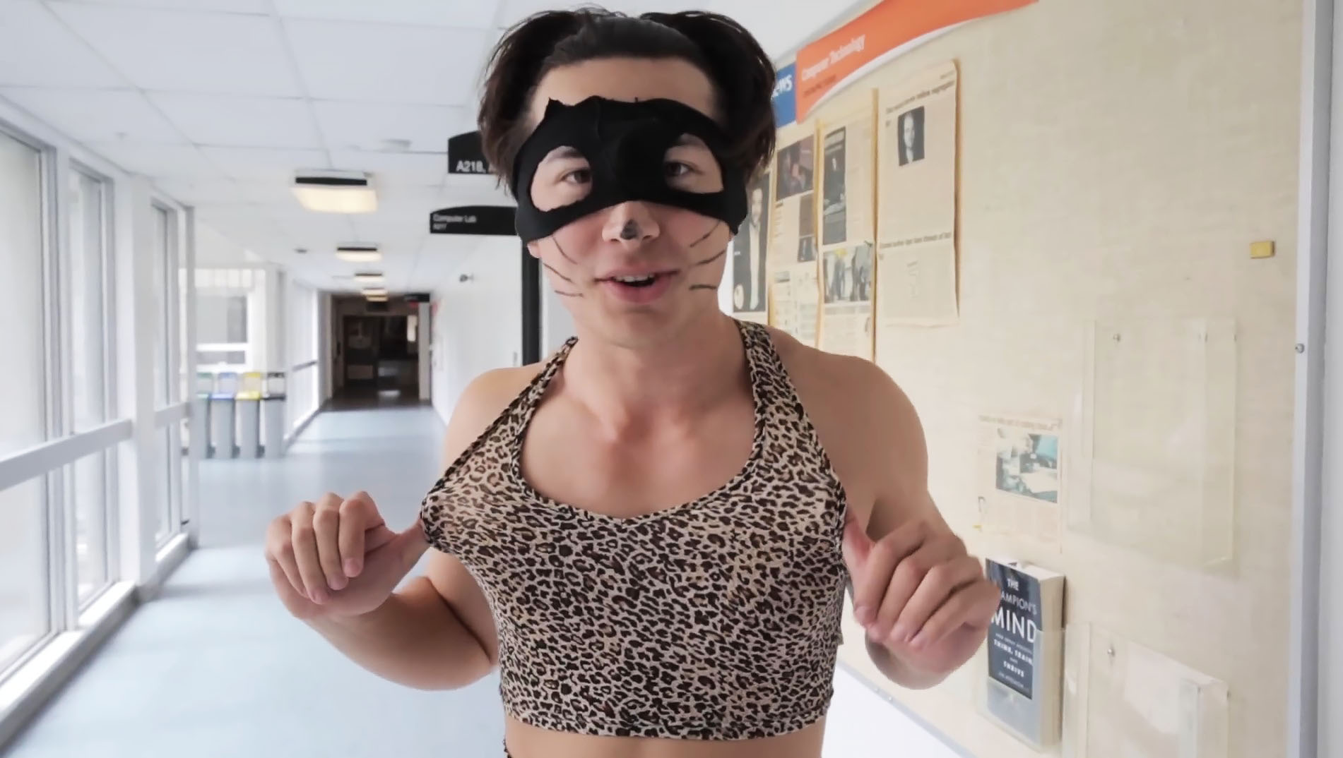 Before Heated Rivalry: Hudson Williams in Tight Leopard Underwear