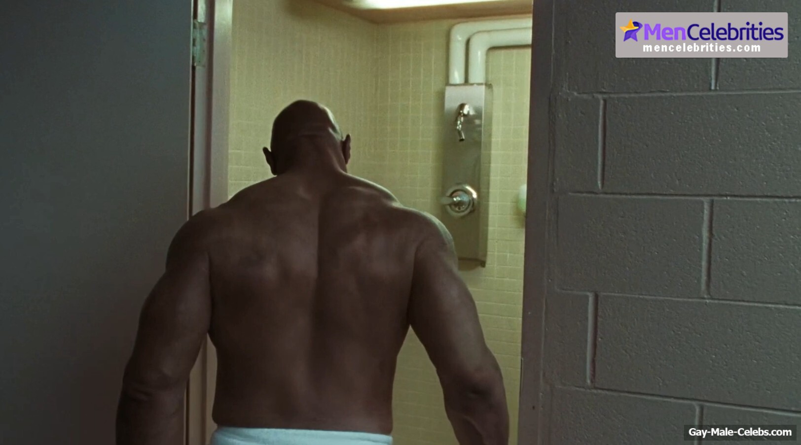 Dwayne Johnson shirtles in The Smashing Machine