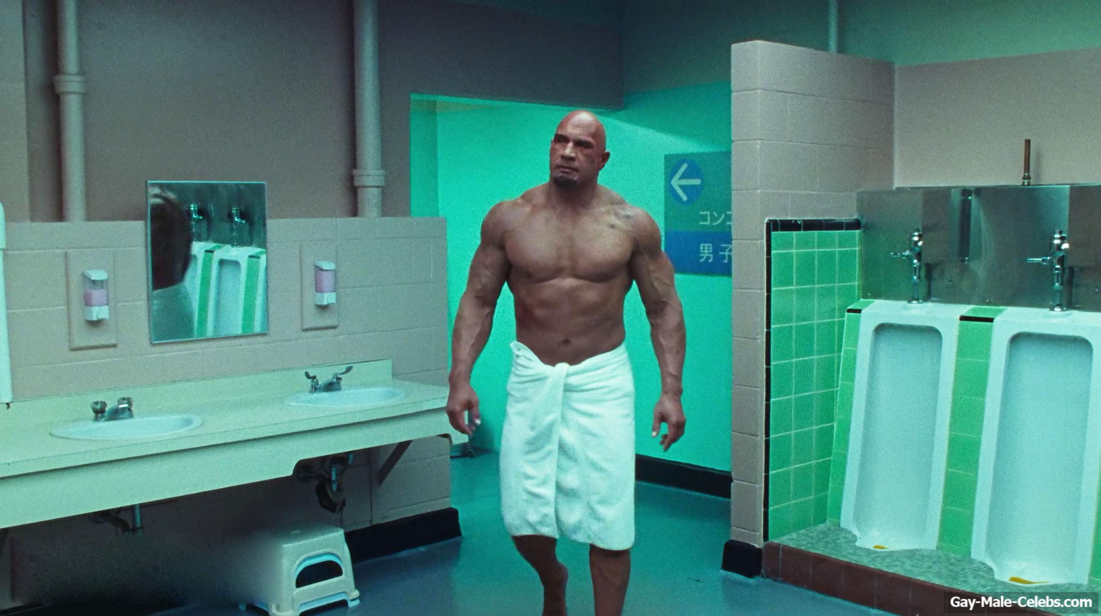 Dwayne Johnson shirtless