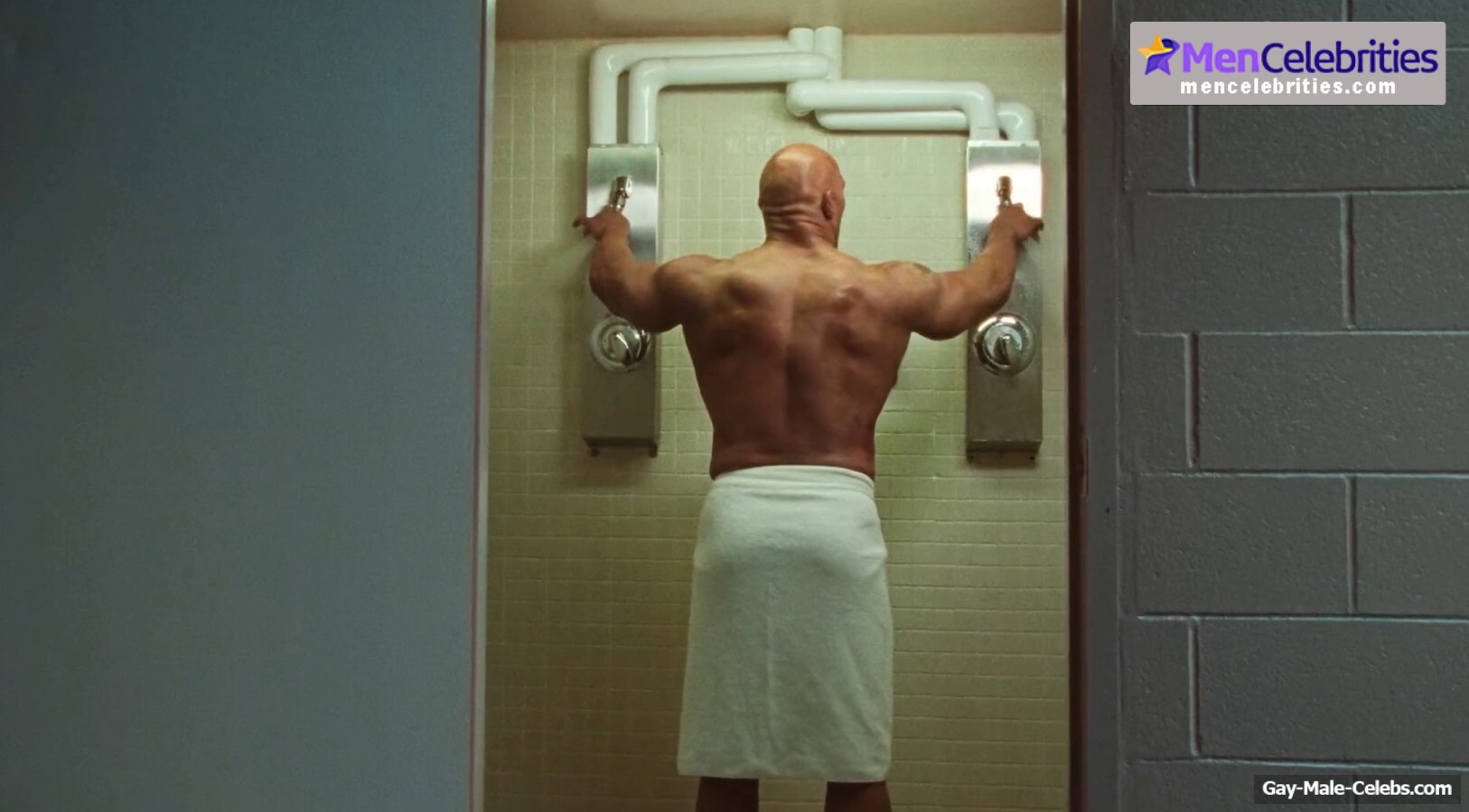 Dwayne Johnson shirtles in The Smashing Machine