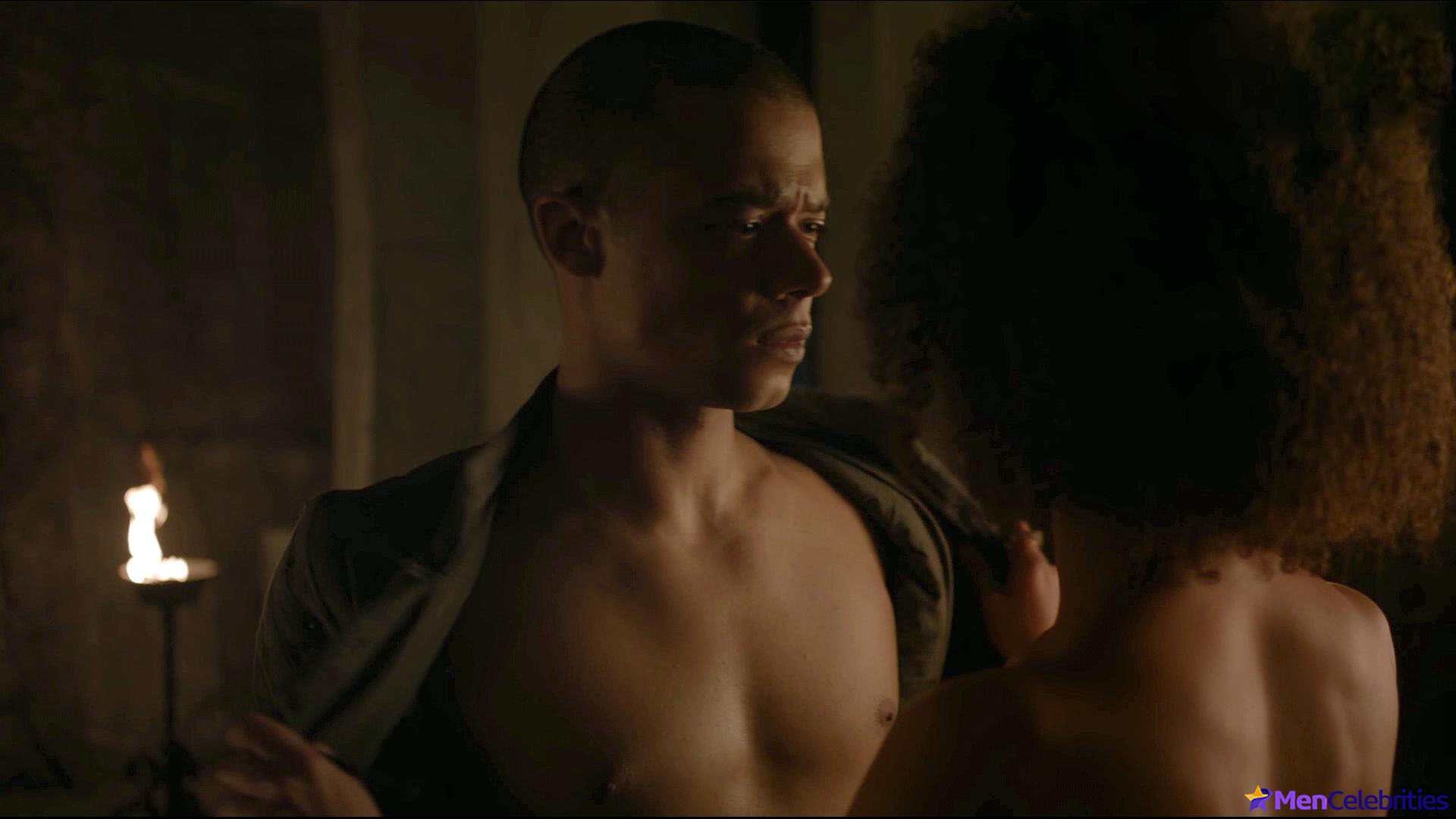 Jacob Anderson nude scenes collection