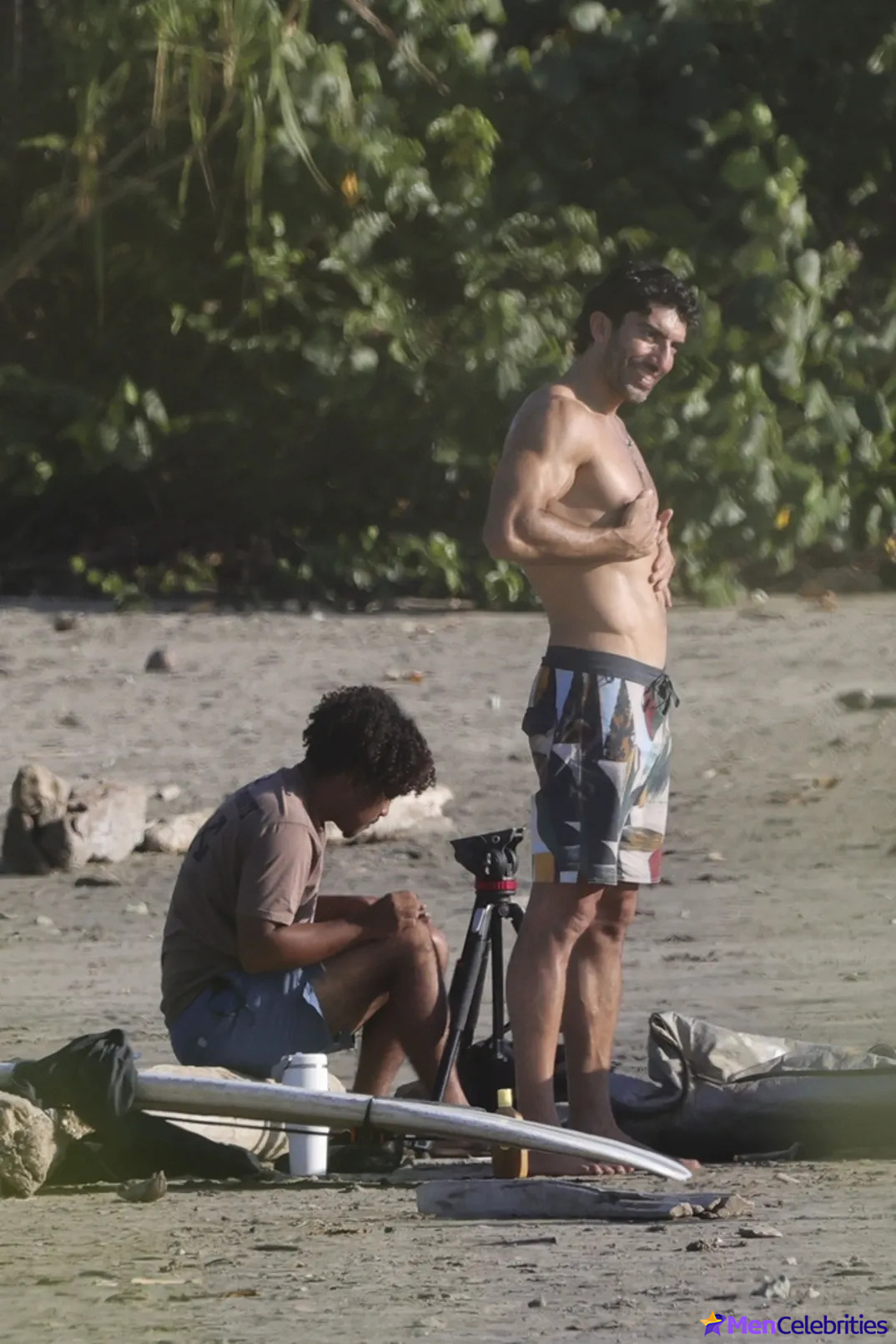 Justin Baldoni Shirtless at the Costa Rica Beach