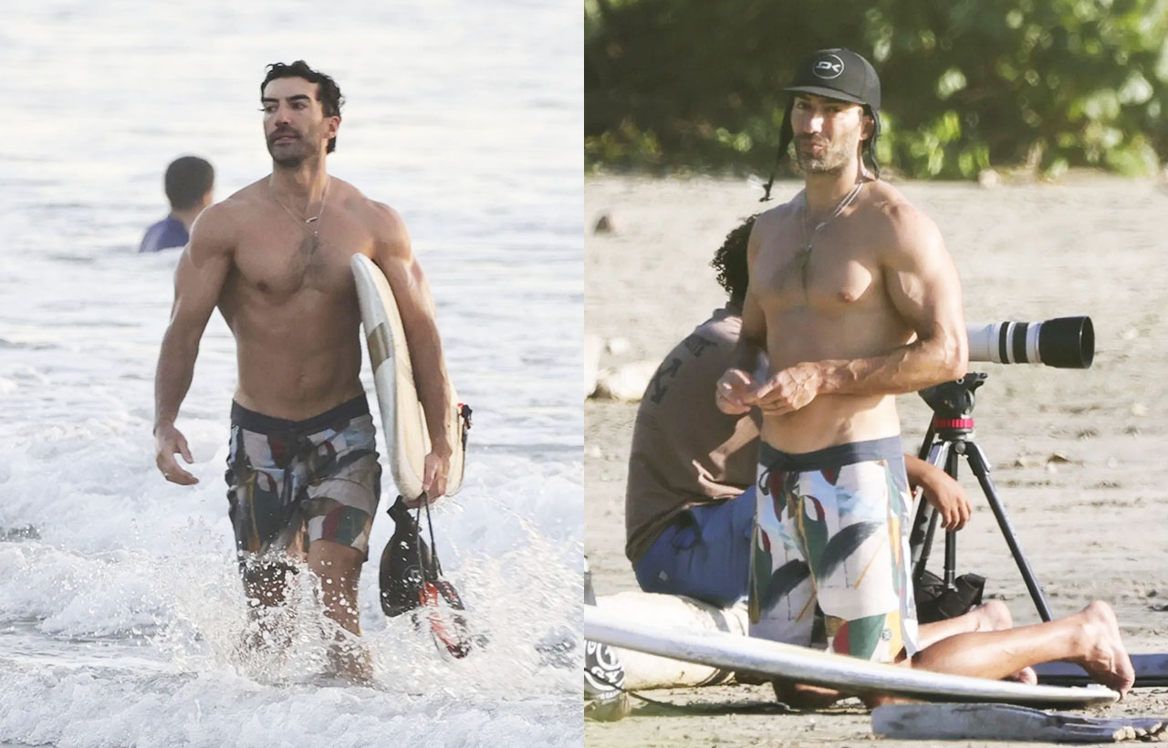 Justin Baldoni Enjoys Shirtless Costa Rica Beach Escape