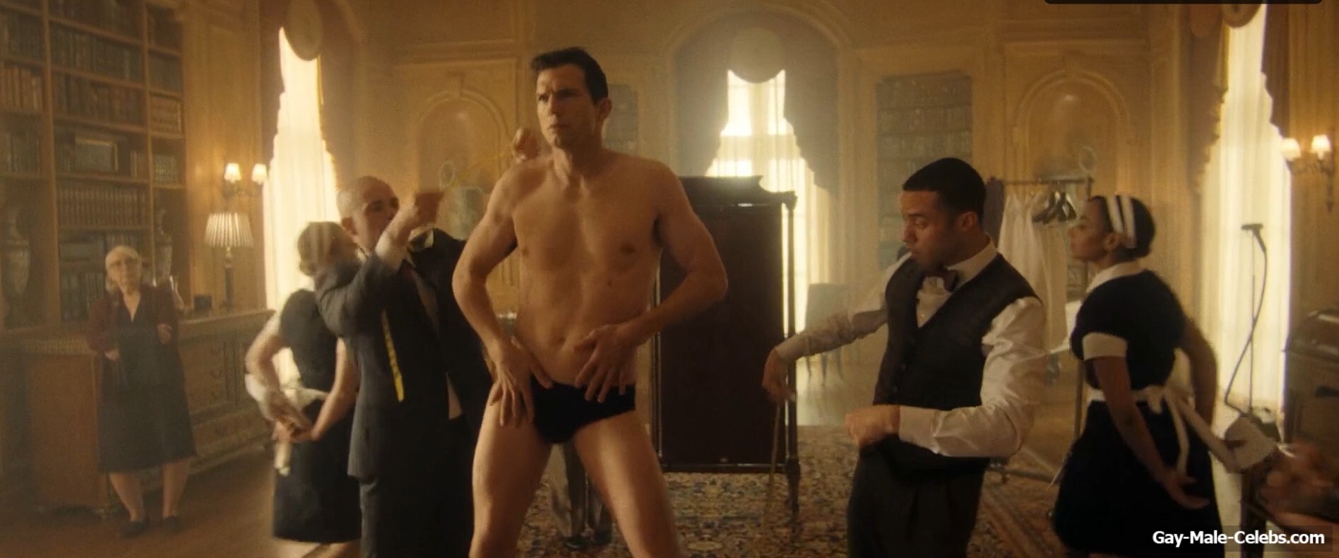 Ashton Kutcher bulge and shirtless in The Beauty