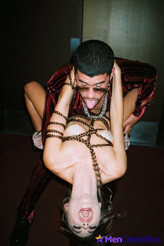 Bad Bunny cock bulge and erotic pics