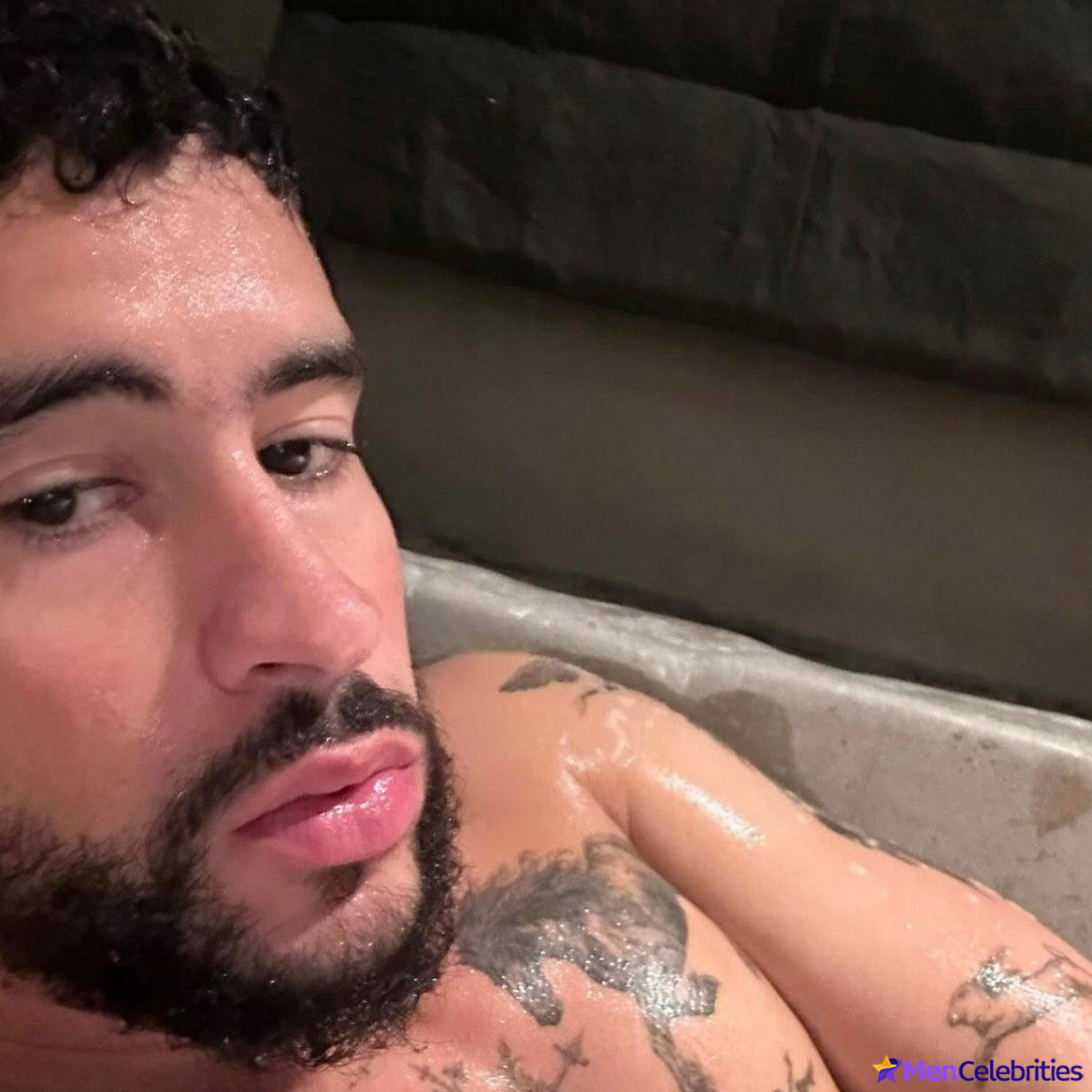Bad Bunny cock bulge and erotic pics