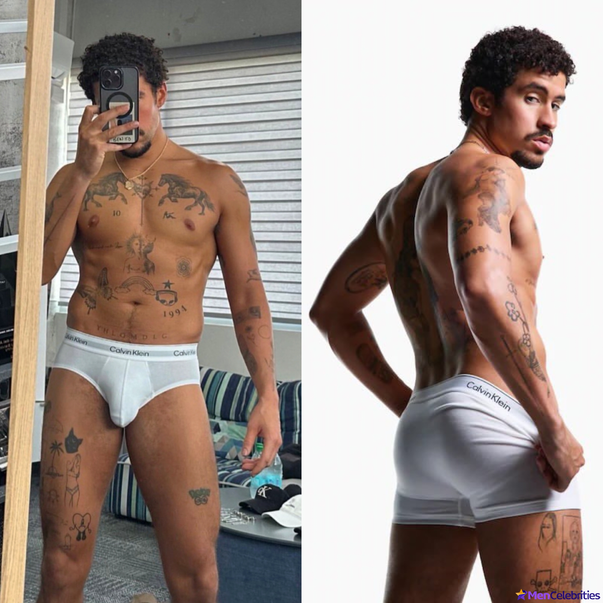 Bad Bunny Calvin Klein underwear pics
