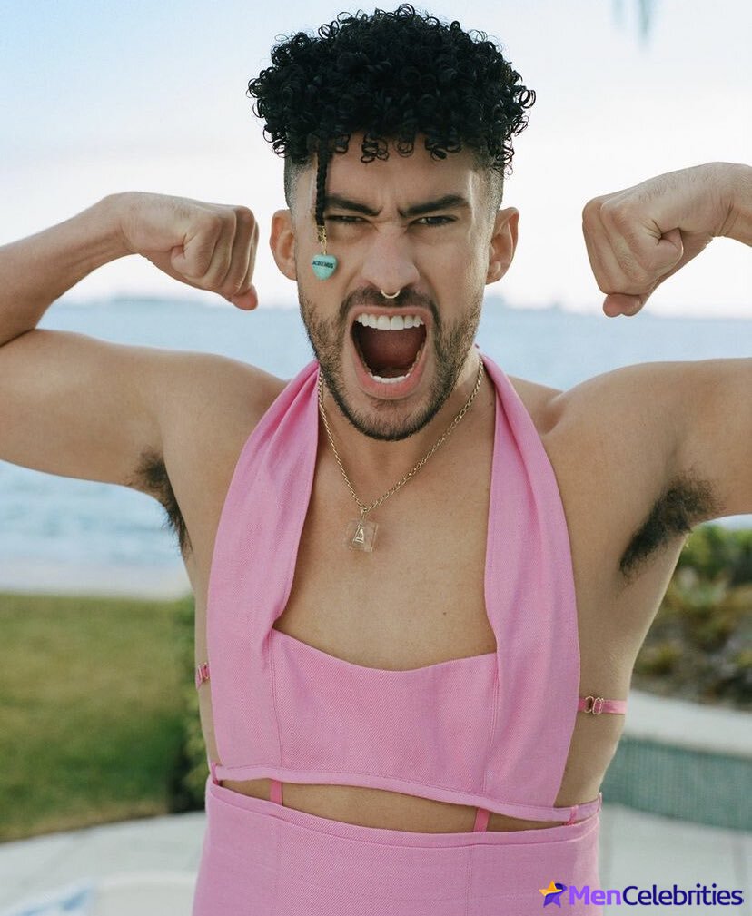Bad Bunny cock bulge and erotic pics