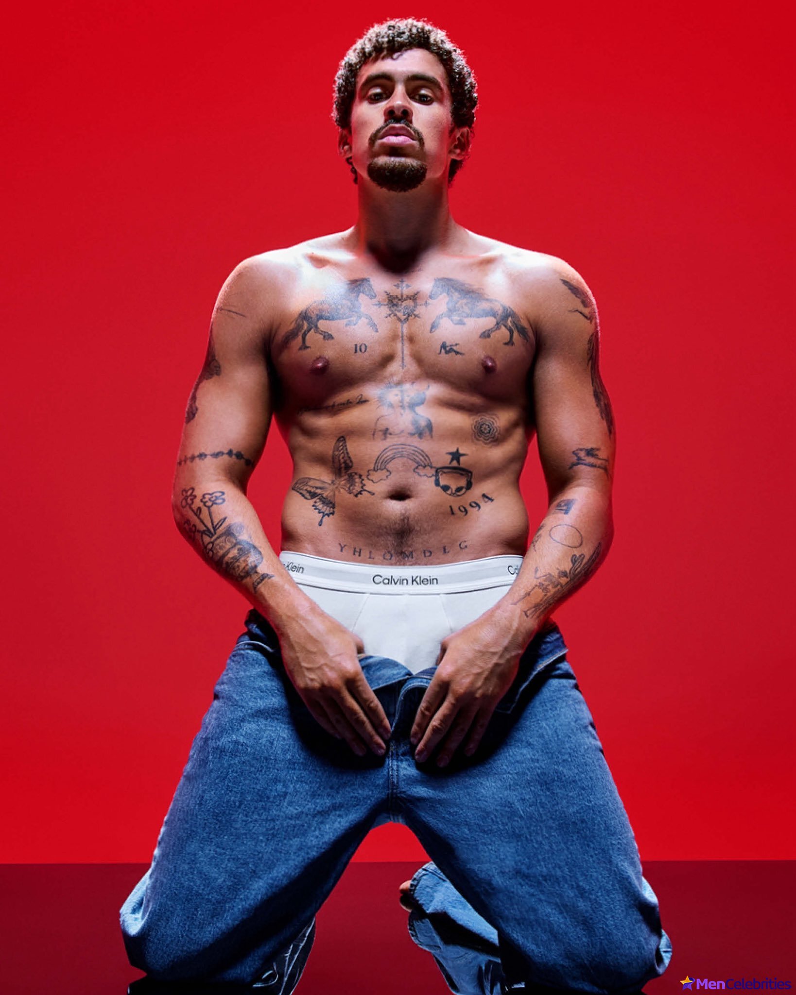 Bad Bunny Calvin Klein underwear pics