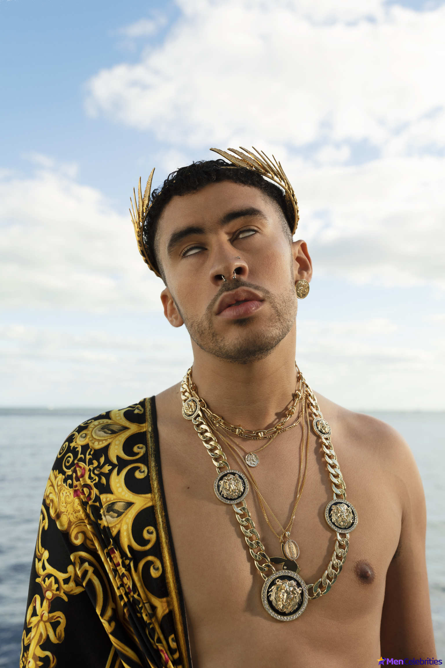 Bad Bunny cock bulge and erotic pics