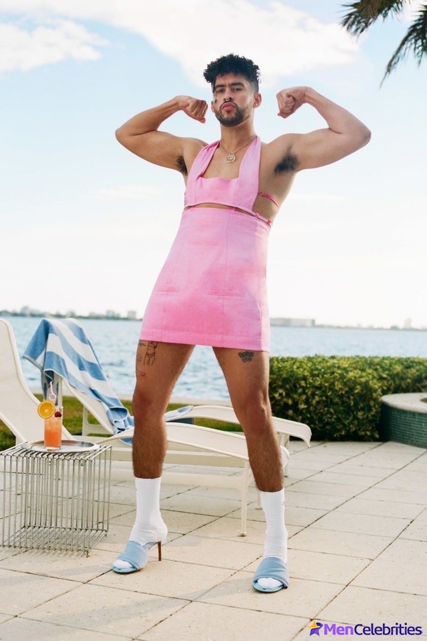 Bad Bunny cock bulge and erotic pics
