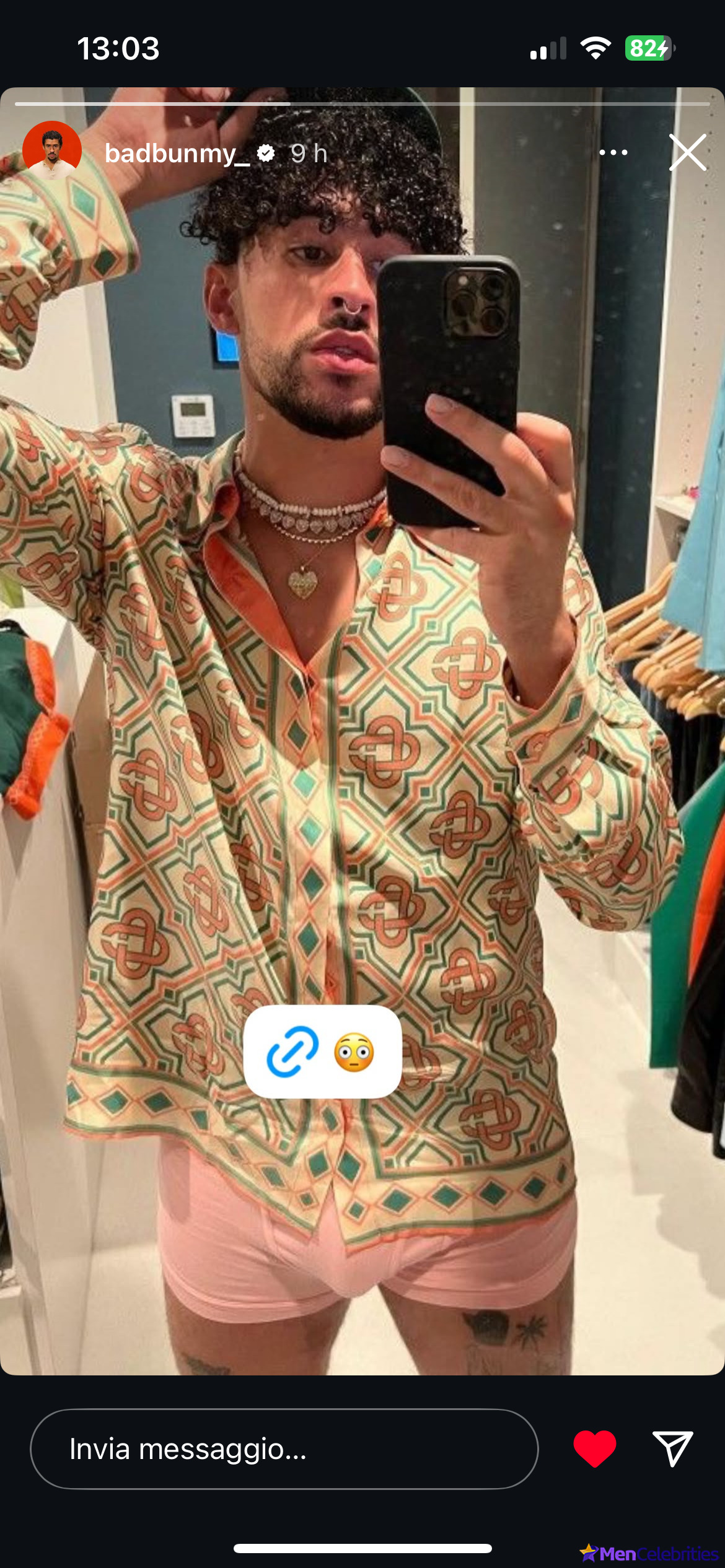 Bad Bunny cock bulge and erotic pics