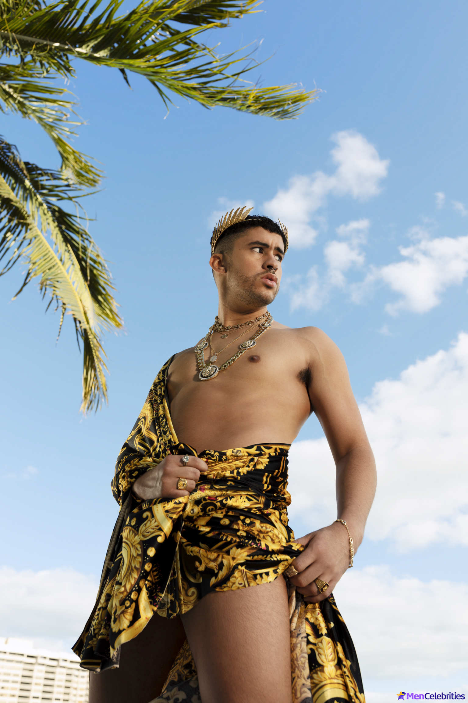 Bad Bunny cock bulge and erotic pics