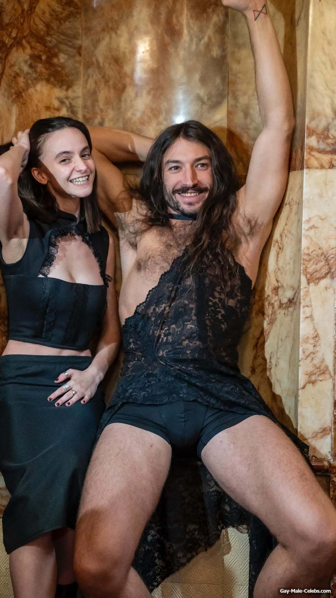 Ezra Miller Cock Bulge And Lacy Lingerie Pics