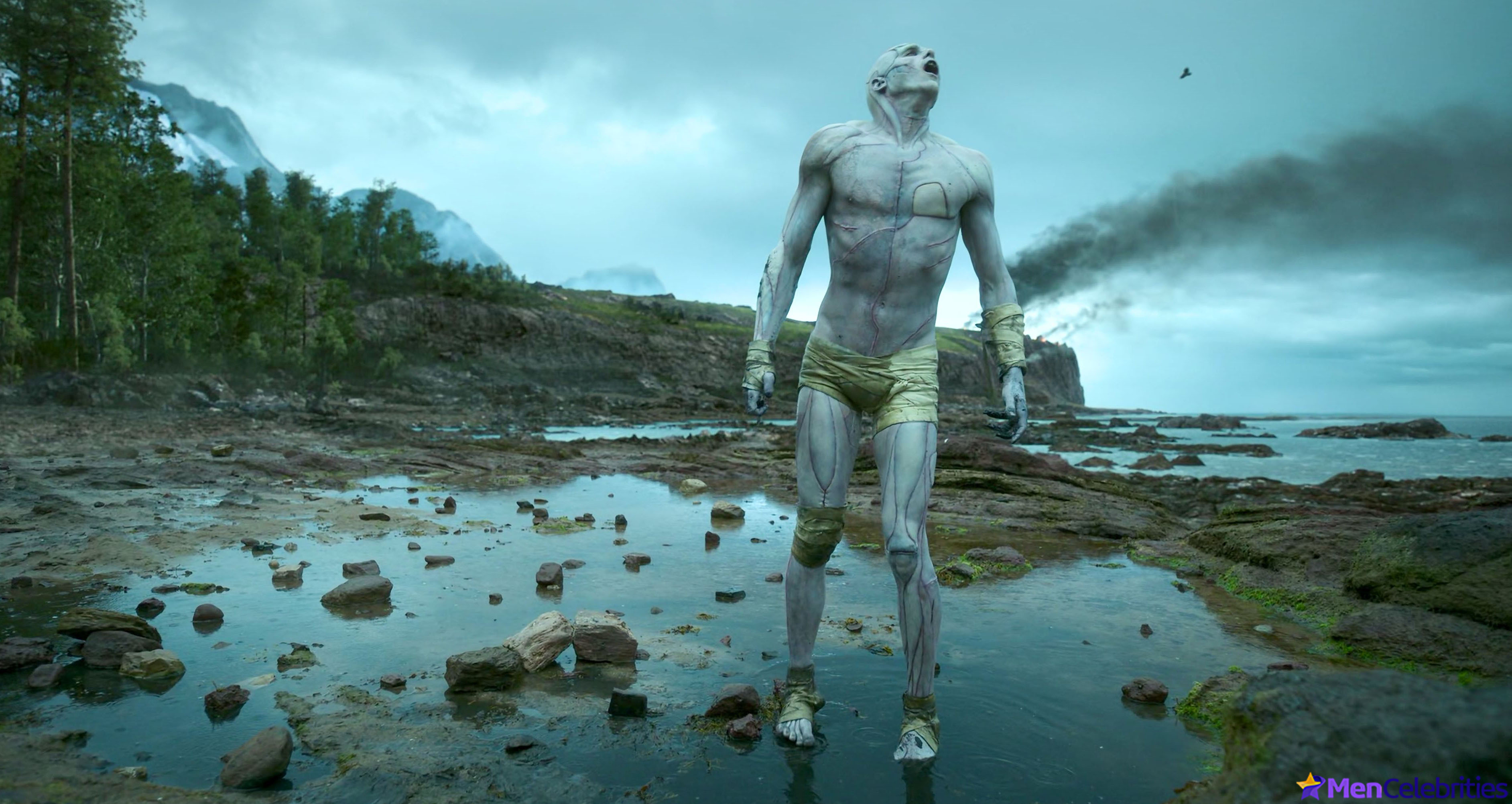 Jacob Elordi sexy in Frankenstein