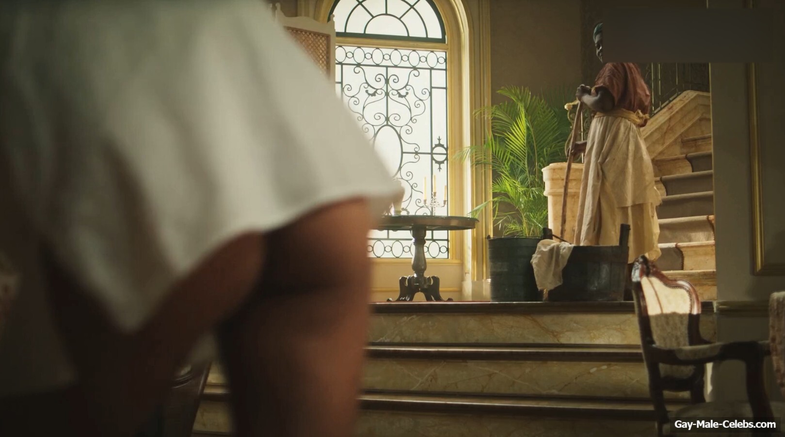 Ricardo Burgos Nude Ass Shirtless Scenes in Madam Beja