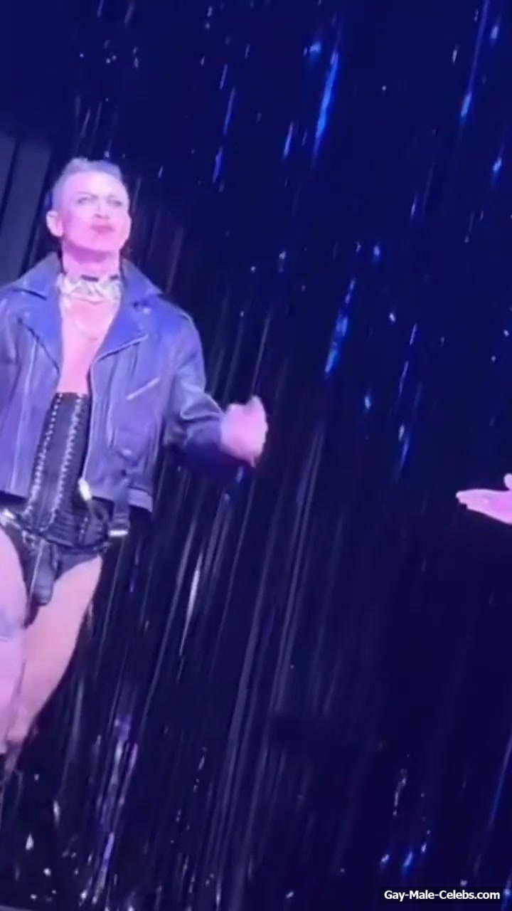 Luke Evans huge penis bulge erotic show