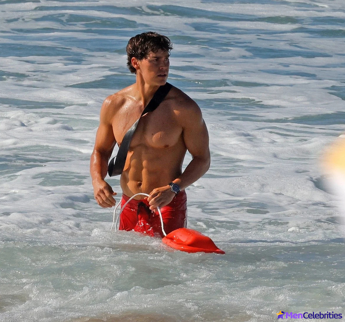 Noah Beck shirtless beach shots