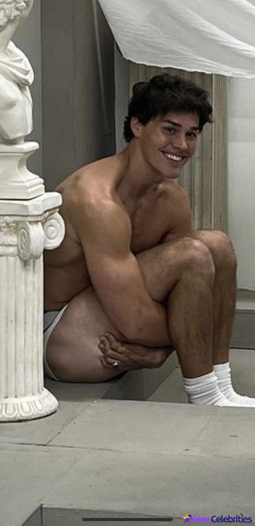 Noah Beck nude and wet underwear photos