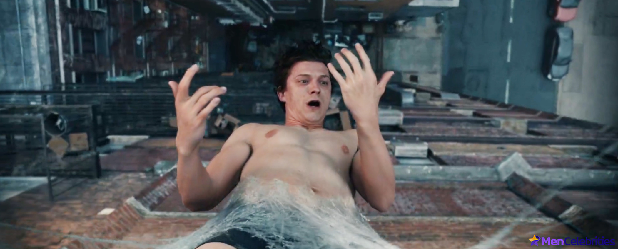 Tom Holland nude and cock bulge scenes