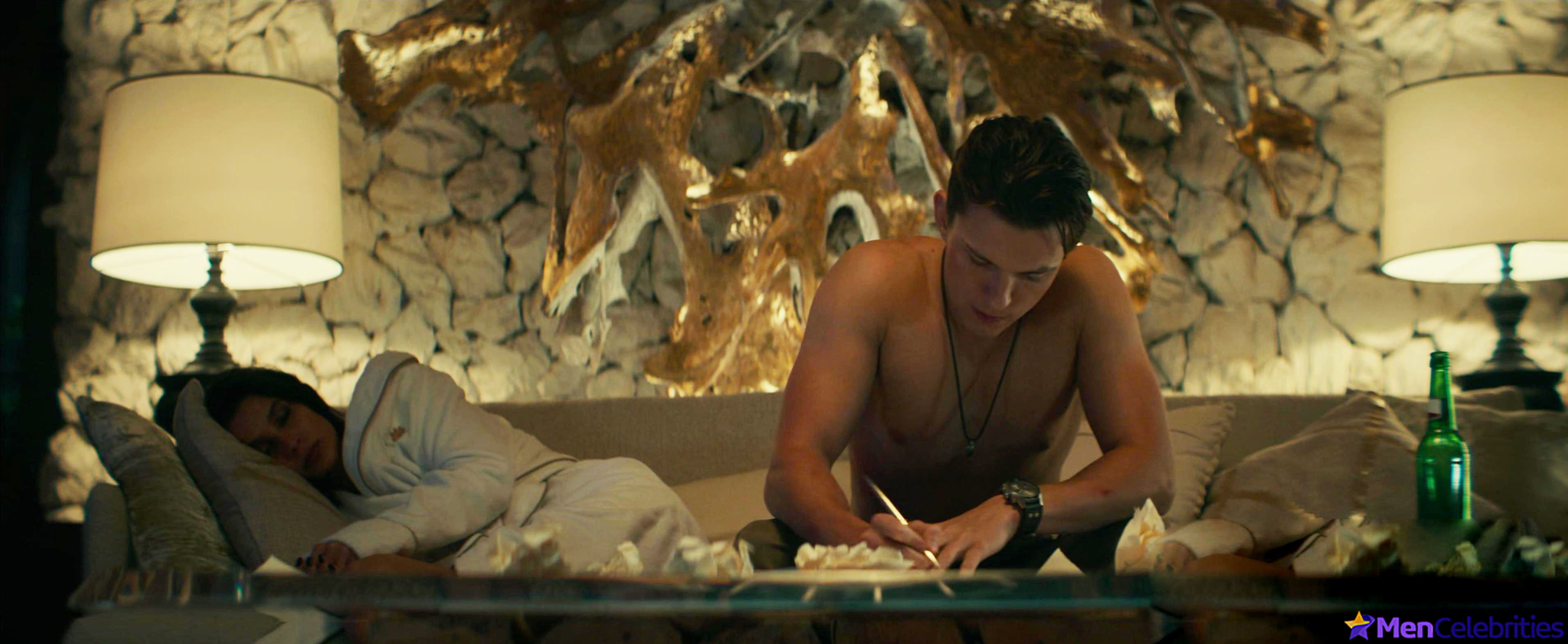 Tom Holland nude and cock bulge scenes