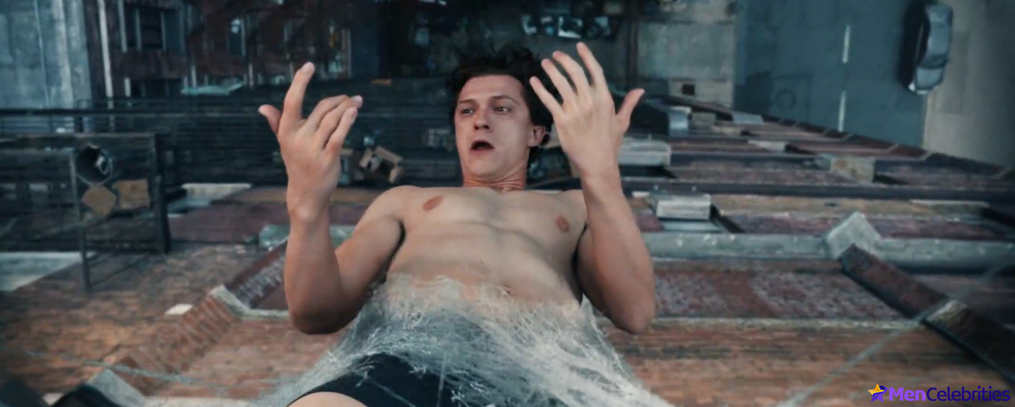 Tom Holland nude and cock bulge scenes