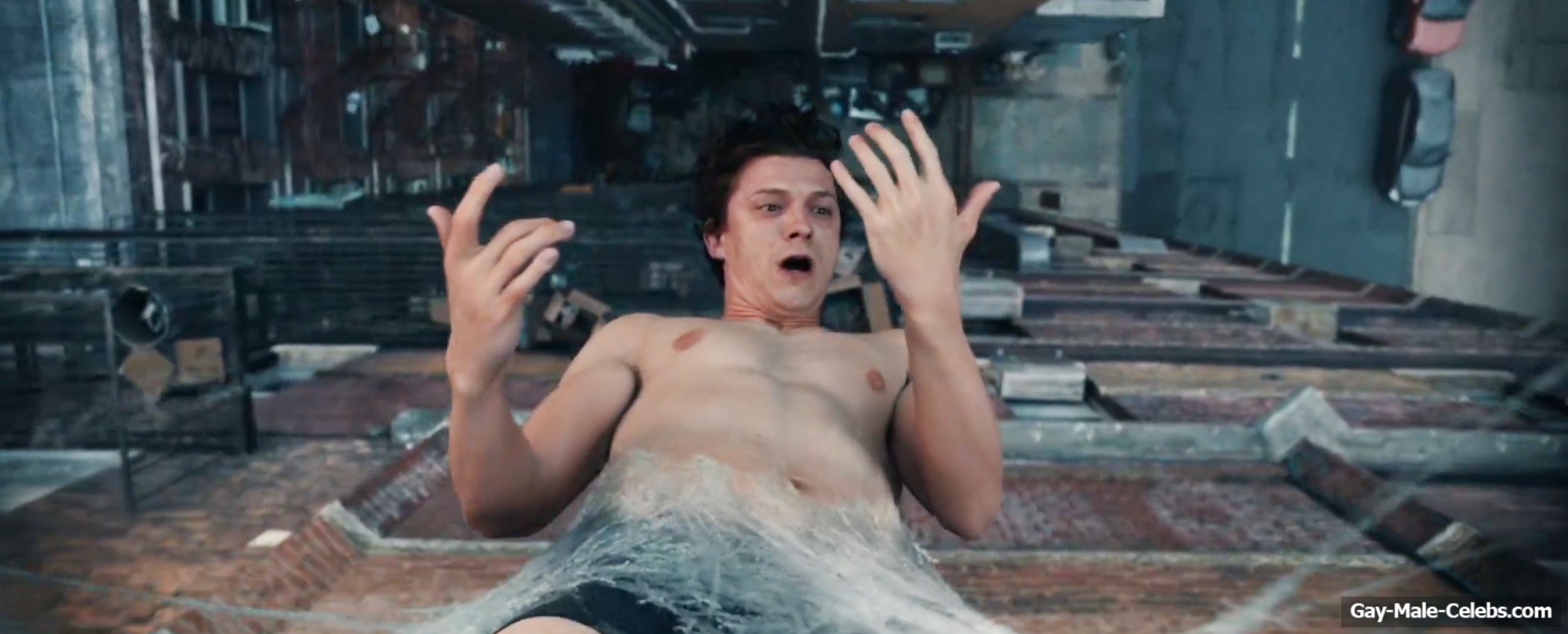 Tom Holland Penis Bulge And Underwear Scenes in Spider-Man 4