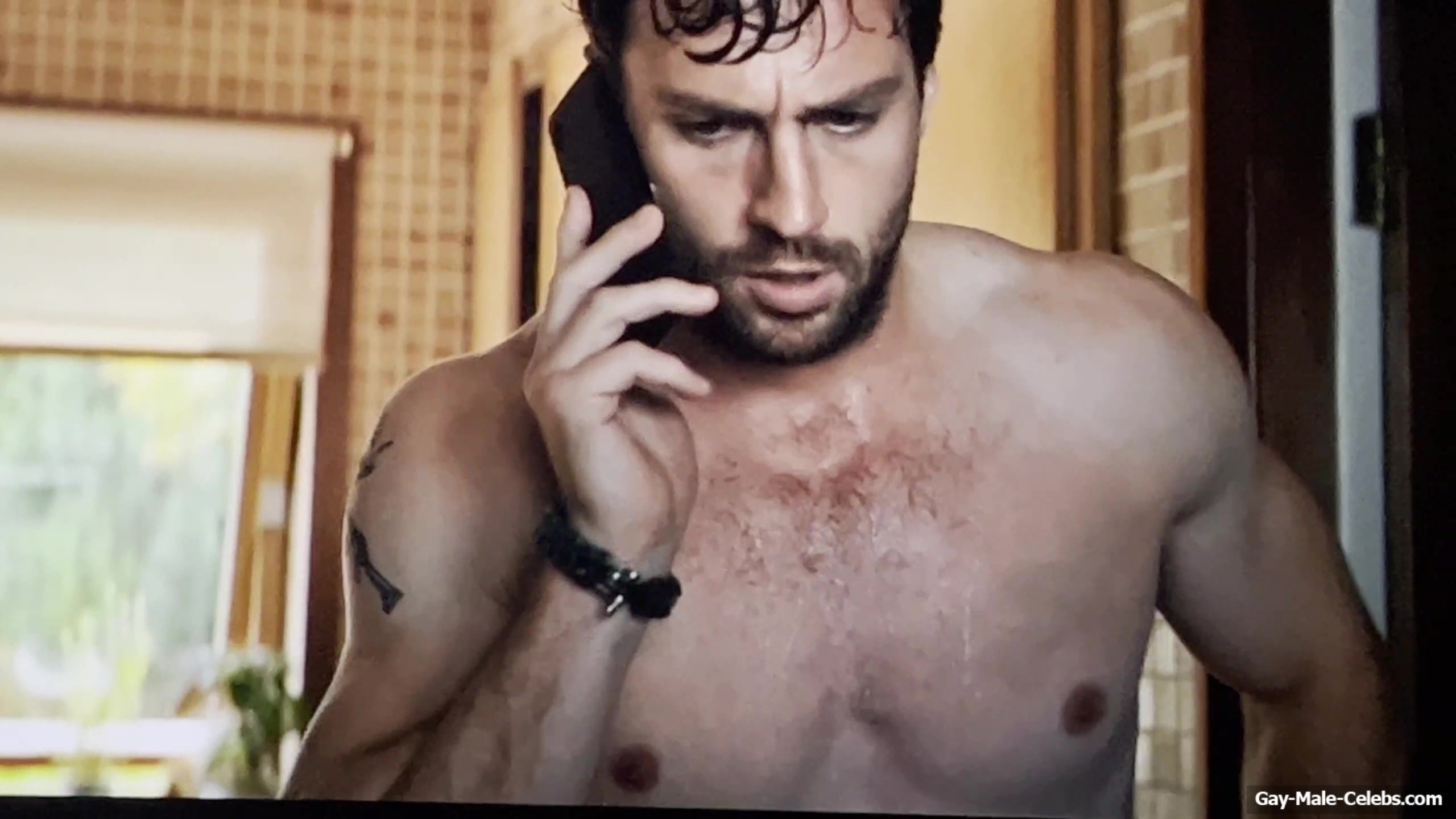 Aaron Taylor-Johnson nude shower scene in Fuze
