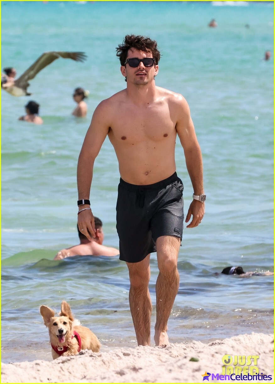 Charles Leclerc Caught Shirtless in Miami