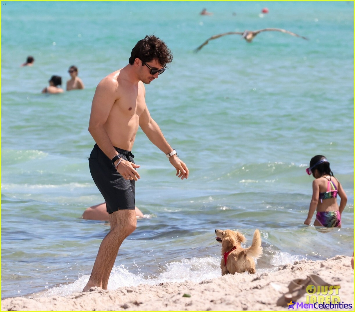 Charles Leclerc Caught Shirtless in Miami