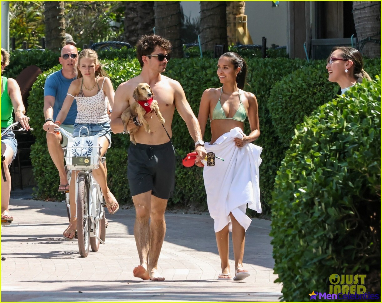 Charles Leclerc Caught Shirtless in Miami