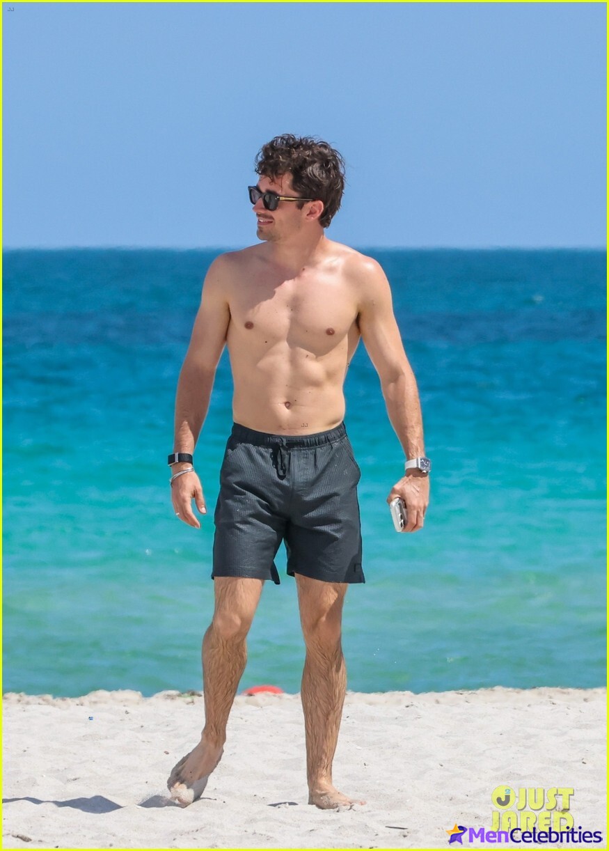 Charles Leclerc Caught Shirtless in Miami