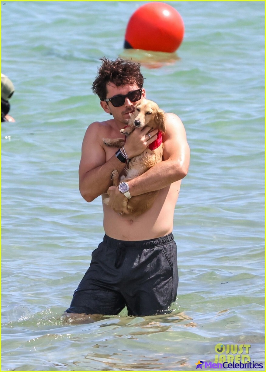 Charles Leclerc Caught Shirtless in Miami