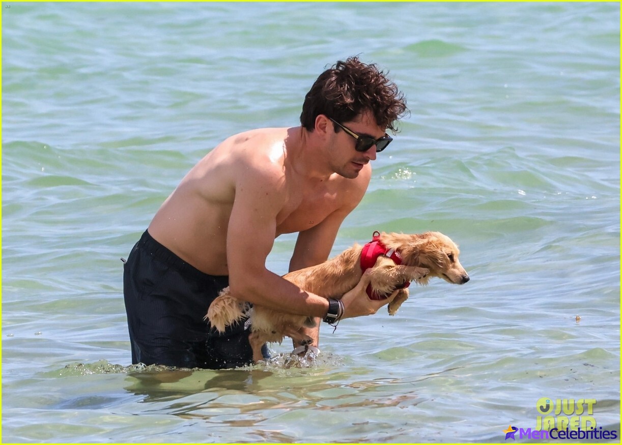 Charles Leclerc Caught Shirtless in Miami