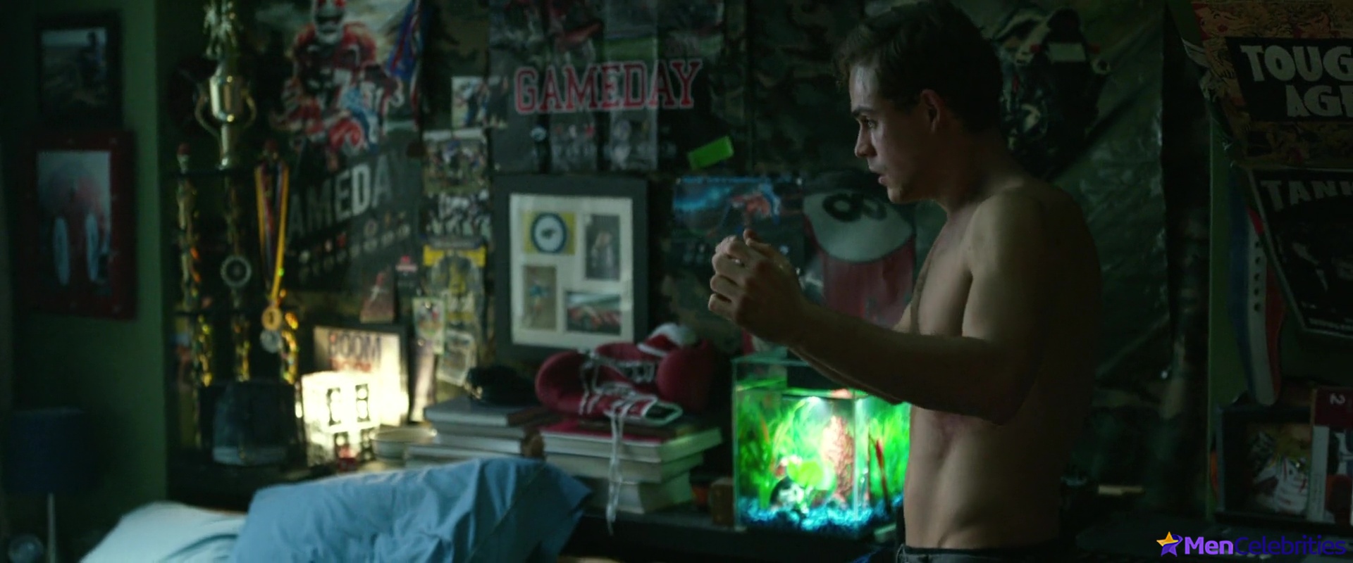 Dacre Montgomery shirtless