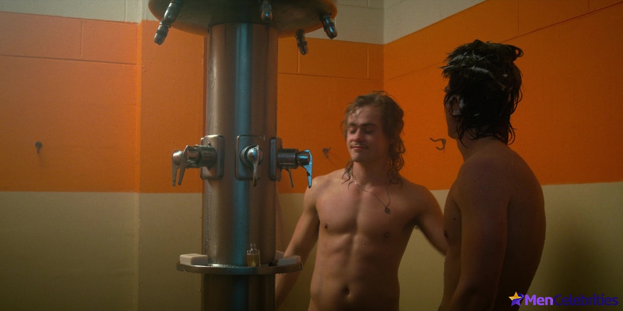 Dacre Montgomery nude in shower