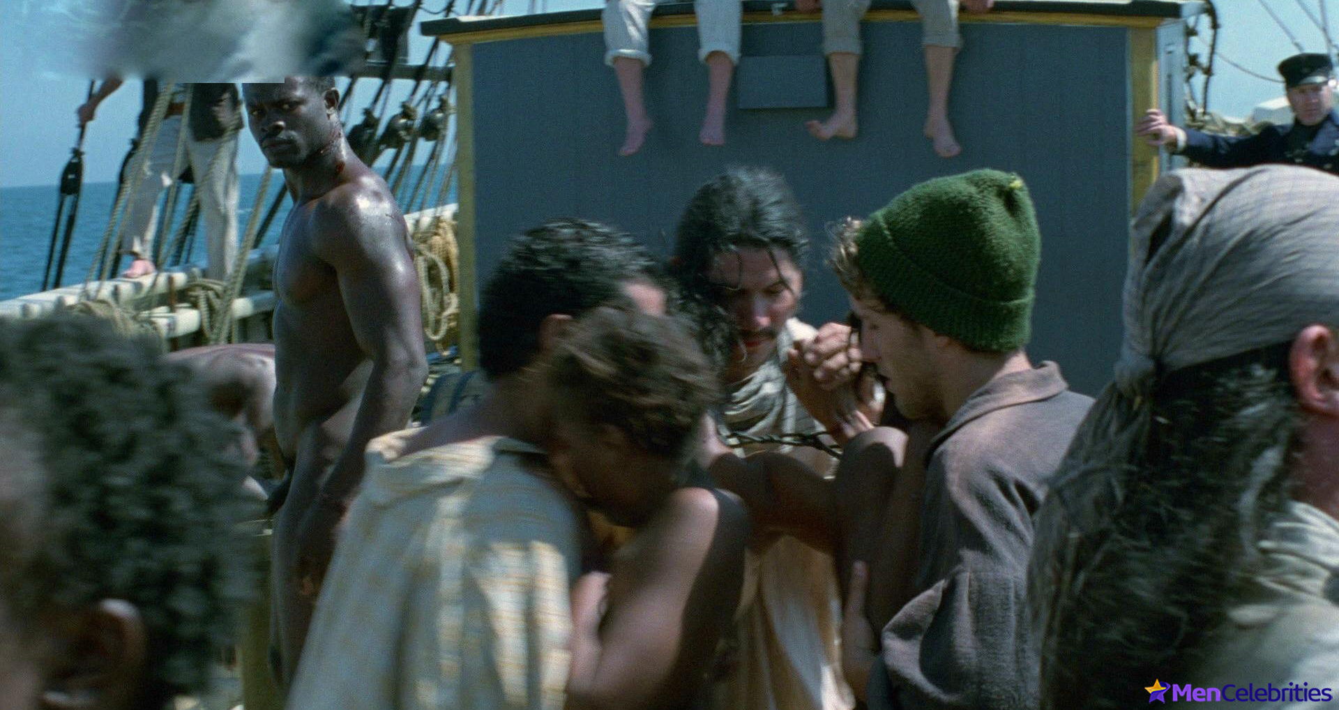 Djimon Hounsou frontal nude and sexy scenes