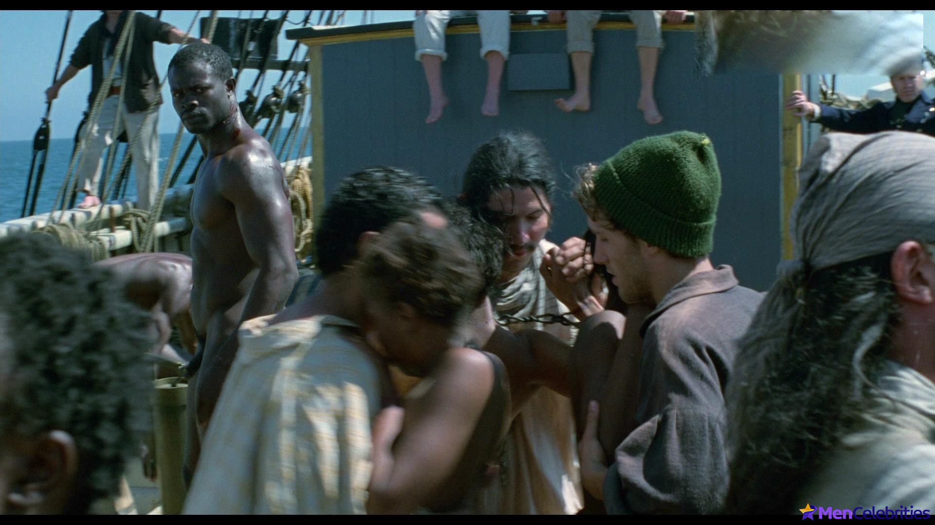 Djimon Hounsou frontal nude and sexy scenes