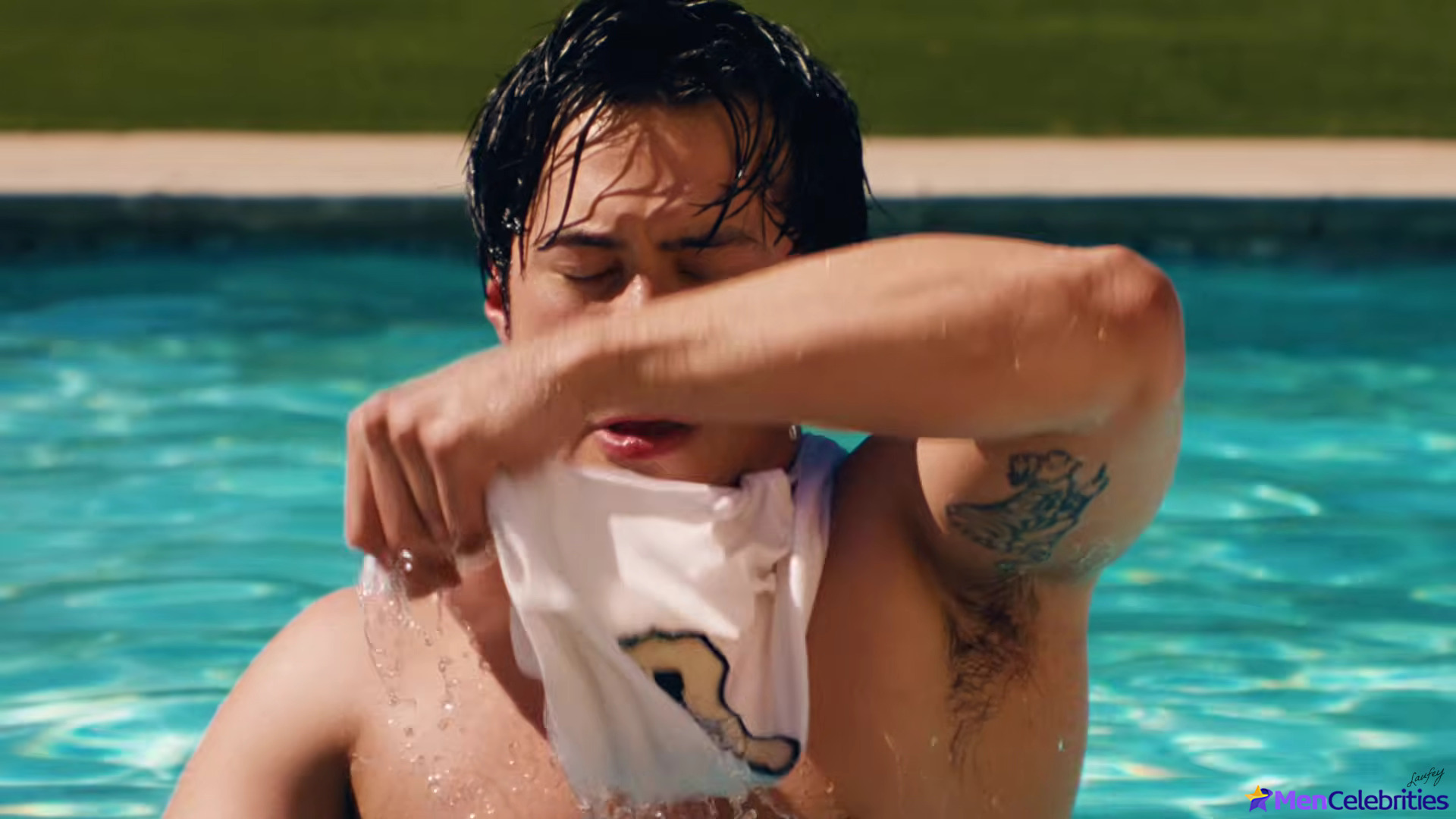 Hudson Williams shirtless for Madwoman Video